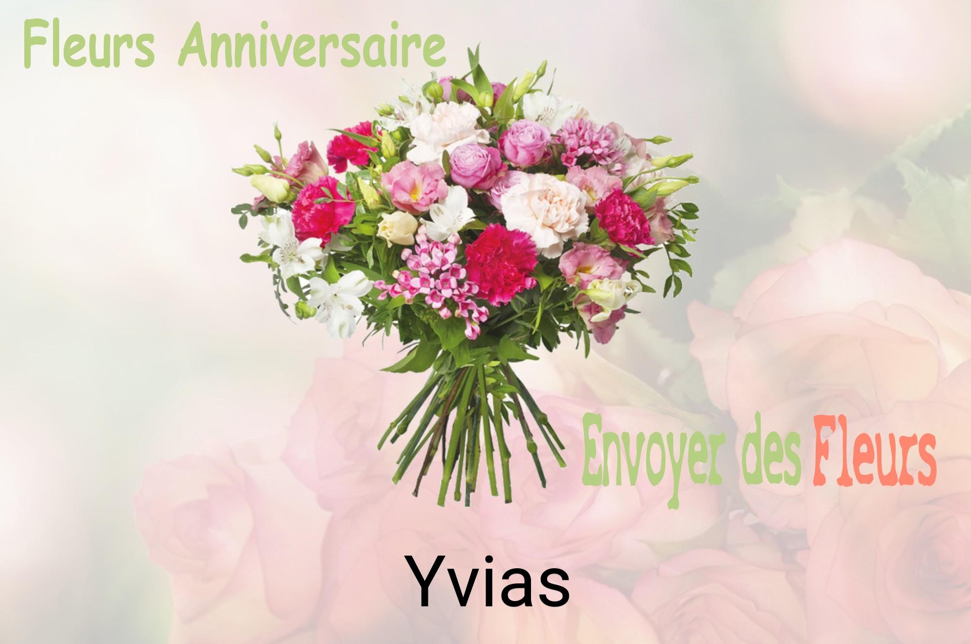 Bouquet de fleurs d’anniversaire livré à Yvias